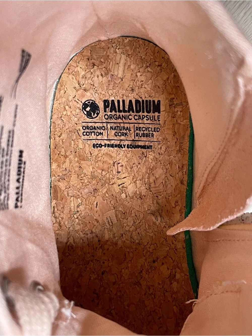Palladium Pampa Hi Zip Organic Boots (Peaskin/Blush Pink) - Picture 9 of 11